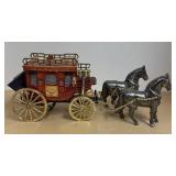 LLR - Overland Stage Express Co. Vintage Stagecoach with 2 Horses
