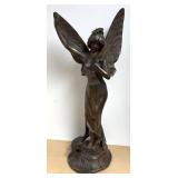 LLR - "Papillon" Bronzed Winged Fairy Sculpture by Paul Lucien Bessin