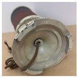 LLR - Vintage Art Deco Table Lamp with Grapevine Pattern Glass Shade & Ornate Base