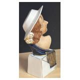 LL - Royal Dux Elly Stroback Bust - Art Deco Porcelain Figure