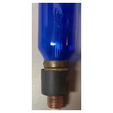 RR - Vintage Cobalt Blue Glass Light Bulb - E26 Screw Base