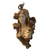 FR - Art Nouveau Bust Lamps - Wall Sconces