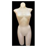 RR - Mannequin Torso - 36-Inch Tall Cream Plastic Female Form