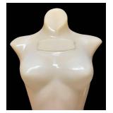 RR - Mannequin Torso - 36-Inch Tall Cream Plastic Female Form