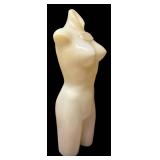 RR - Mannequin Torso - 36-Inch Tall Cream Plastic Female Form