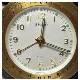 O - Vintage Semca Travel Alarm Clock with World Time Ring - Bezel, Germany