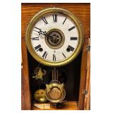 LLR - Wm. L. Gilbert Lake No. 6 Ornate Oak Mantel Clock