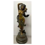 O - Vintage "Titania" Bronze Spelter Statue
