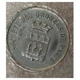 O - Vintage "Unmasked Young Girl" Bronze Bust by Georges Van Straeten