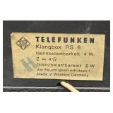 RR - Vintage Telefunken Klangbox Speaker (4W) Made in Western Germany Model: RS 6