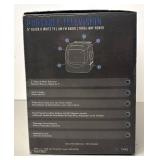 RR - New GPX TVP2 Portable Television 5in Black & White AM-FM Radio - Three-Way Power