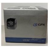 RR - New GPX TVP2 Portable Television 5in Black & White AM-FM Radio - Three-Way Power