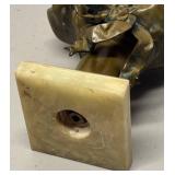 RR - Art Nouveau Bronze Bust Sculpture