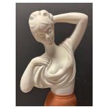O - Vintage Resin Art Deco Female Figural Decor