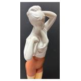 O - Vintage Resin Art Deco Female Figural Decor