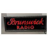 RR - Vintage Brunswick Radio Neon Advertising Sign