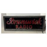 RR - Vintage Brunswick Radio Neon Advertising Sign