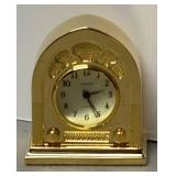 RR - Linden Gold-Tone Miniature Clock