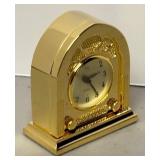 RR - Linden Gold-Tone Miniature Clock