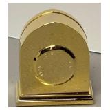 RR - Linden Gold-Tone Miniature Clock