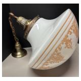 FR - Beautiful Vintage Art Deco Pendant Light