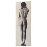 FR - Nude Woman in High Heels Pencil Drawing Print by D. Rives