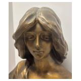 O - Art Nouveau Bust by Affortuanato Gory