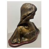 O - Art Nouveau Bust by Affortuanato Gory