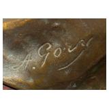 O - Art Nouveau Bust by Affortuanato Gory