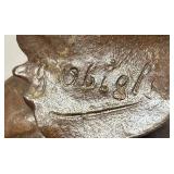 O - Vintage Art Nouveau Bronze Bust