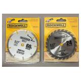 O - New Rockwell RK3441K 4-1/2 in Compact Circular Saw with Blades