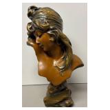 O - Art Nouveau Boston Bust Sculpture