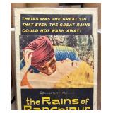 FR - Vintage The Rains of Ranchipur Promotional Poster - Unframed