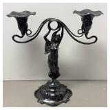 O - Vintage Art Nouveau Figural Candelabra