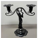 O - Vintage Art Nouveau Figural Candelabra