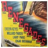 FR - Vintage Columbia Pictures Renegades Movie Poster Unframed Print on Linen