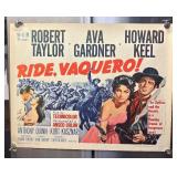FR - Ride, Vaquero! Unframed Movie Poster - Technicolor Print