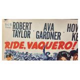 FR - Ride, Vaquero! Unframed Movie Poster - Technicolor Print