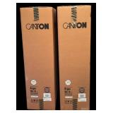 Pair of New Canton Ergo SC-S HiFi Loudspeakers 110V Walnut Finish