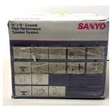 RR - Sanyo SP910 Coaxial Speaker System - 75W Automotive Sound