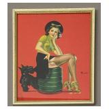 FR - Vintage Pinup Print by Irving Winer