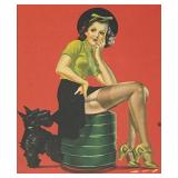 FR - Vintage Pinup Print by Irving Winer