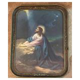 FR - Vintage Christ in Gethsemane Print by Johann Michael Ferninand