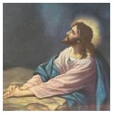 FR - Vintage Christ in Gethsemane Print by Johann Michael Ferninand