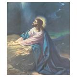 FR - Vintage Christ in Gethsemane Print by Johann Michael Ferninand