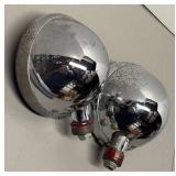 LLR - Two Vintage Unity Mfg. Co Spotlights  - Cobalt Blue Lenses Model: S-3