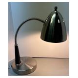 RR - Adjustable Height Desk Lamp - Brushed Metal, Flexible Gooseneck