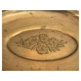 DR - Vintage Art Nouveau Centerpiece Bowl With Twin Female Figures On Ornate Stand