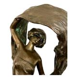 BR - Lucien Alliot Loïe Fuller Art Nouveau Bronze Sculpture / Attributed To