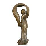 BR - Lucien Alliot Loïe Fuller Art Nouveau Bronze Sculpture / Attributed To